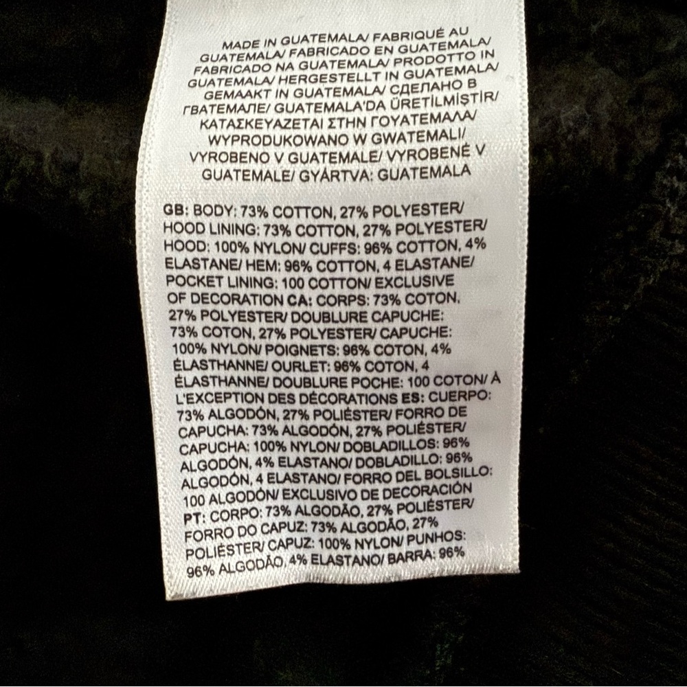 The North Face Black Hoodie with Yellow Logo Men’s XL Pocket‎ Sweatshirt - Picture 9 of 12